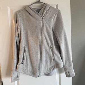Gray Athleta Zip-Up Hoodie